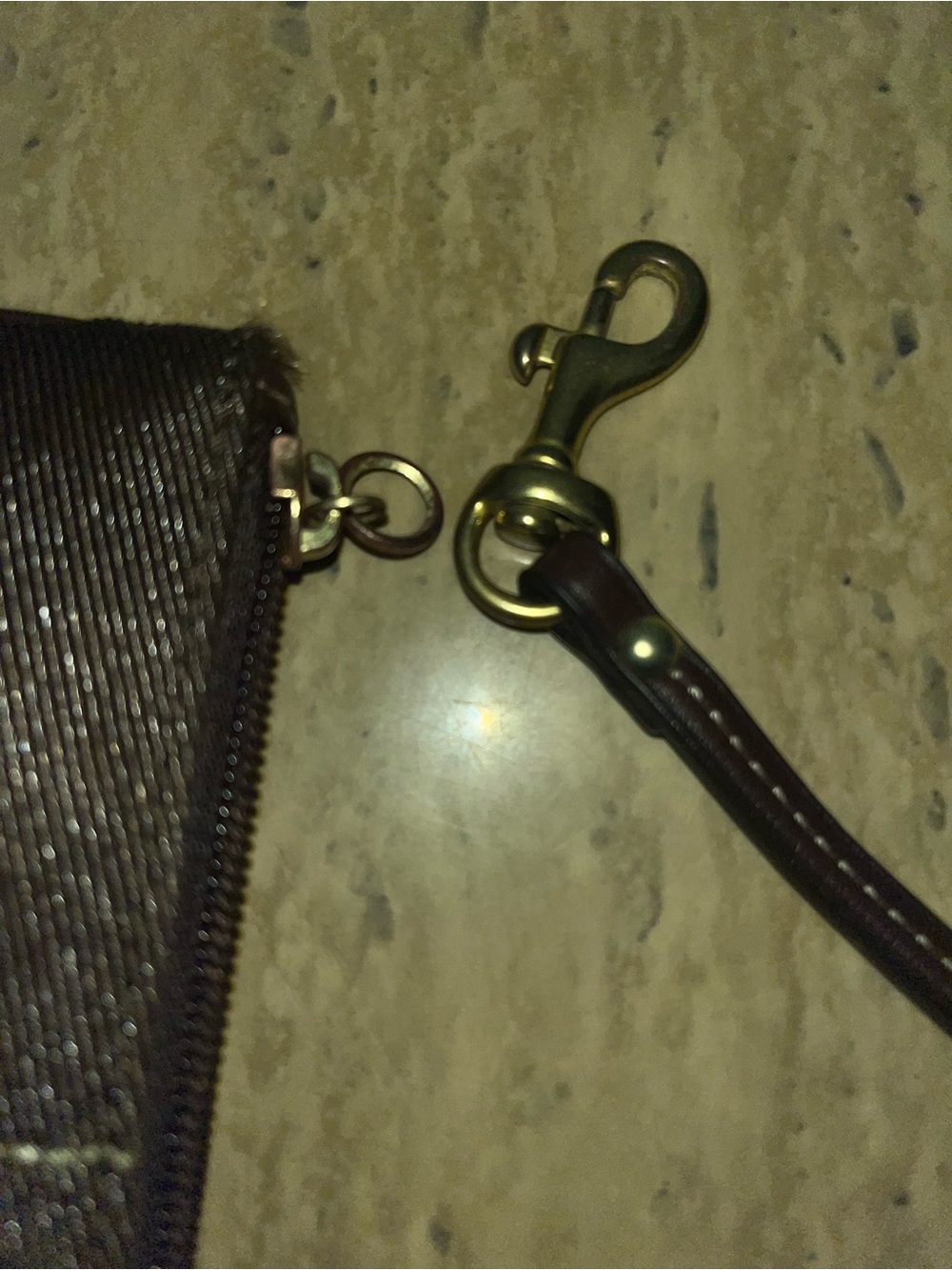 Coach Signature Canvas Brown Wristlet - Picture 11 of 11